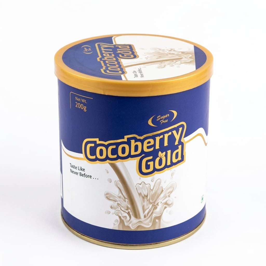 Cocoberry Gold Sugar Free Protein Powder - 200g | Soya & Whey Protein Isolate | 26+ Essential Vitamins & Minerals | Diabetic Friendly Nutraceutical Drin