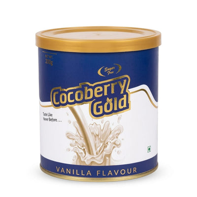 Cocoberry Gold Sugar Free Protein Powder - 200g | Soya & Whey Protein Isolate | 26+ Essential Vitamins & Minerals | Diabetic Friendly Nutraceutical Drin