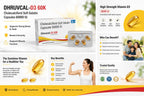 Dhruvcal-D3 60K – Cholecalciferol Soft Gelatin Capsules (60,000 IU) | Pack of 40